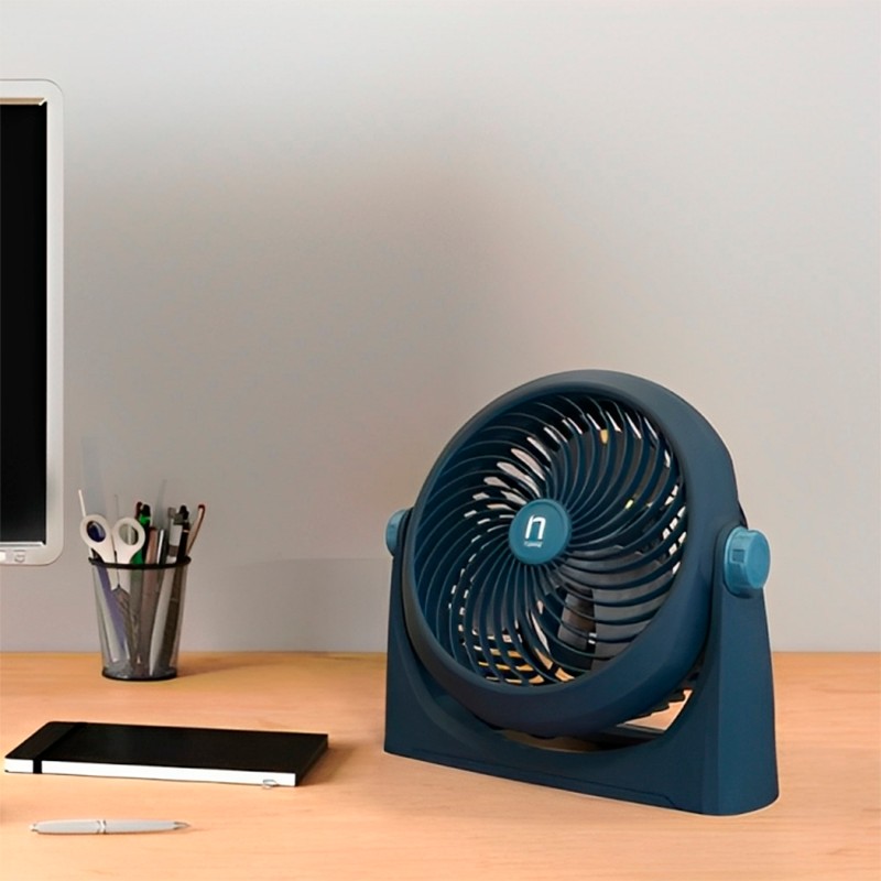 Mini Ventilador Portátil Personal 5 En 1 Azul - Promart