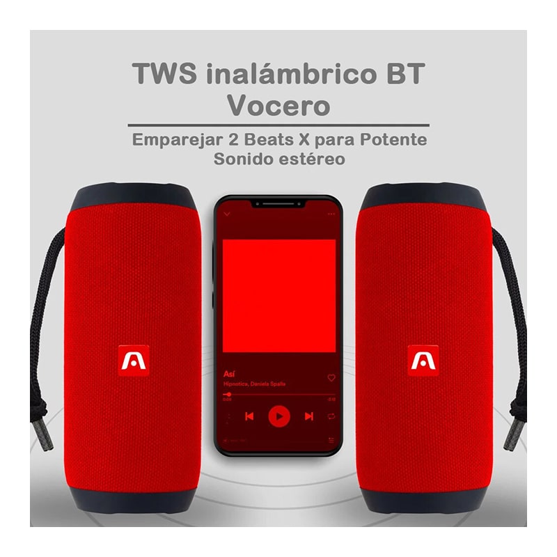 Bocina Bluetooth Argom DrumBeats X TWS Negro