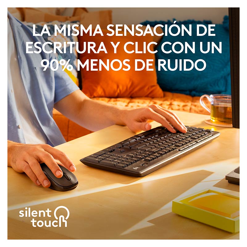 Teclado Inalámbrico Logitech MK295 Inalámbrico - USB