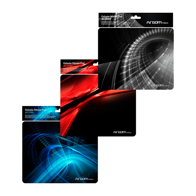 Mousepad Argom Galaxia Black/Red