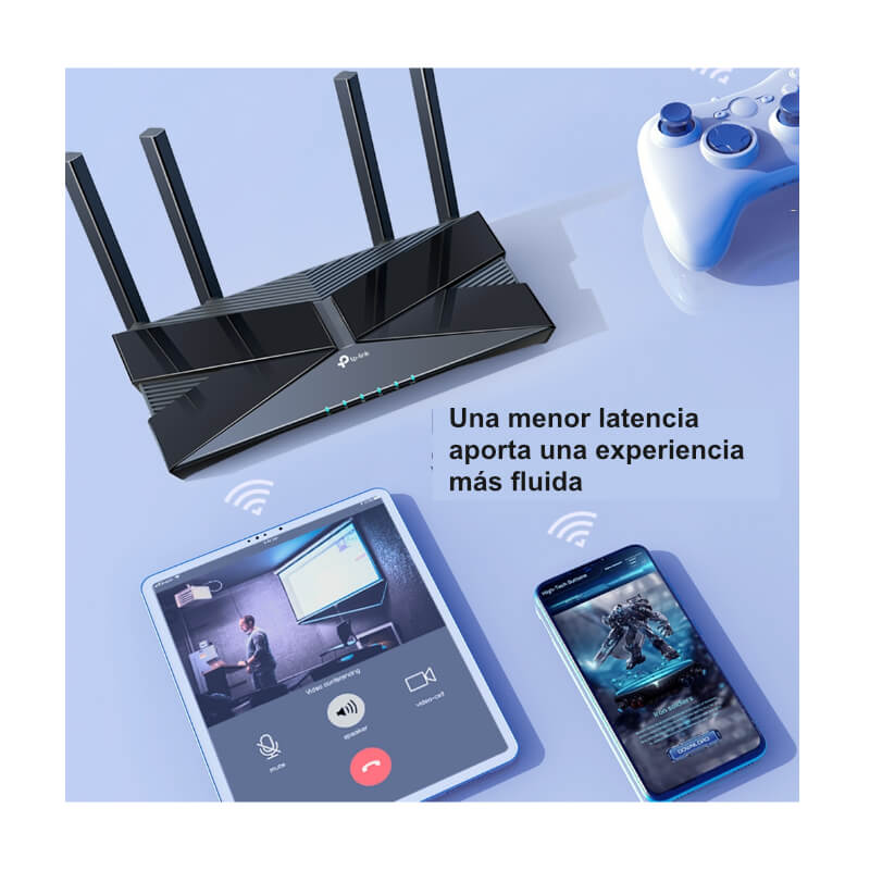 Router TP-Link Archer AX50 - AX3000 Doble Banda Wi-fi 6 2402Mbps 5Ghz 574Mbps 2.4Ghz 4 antenas