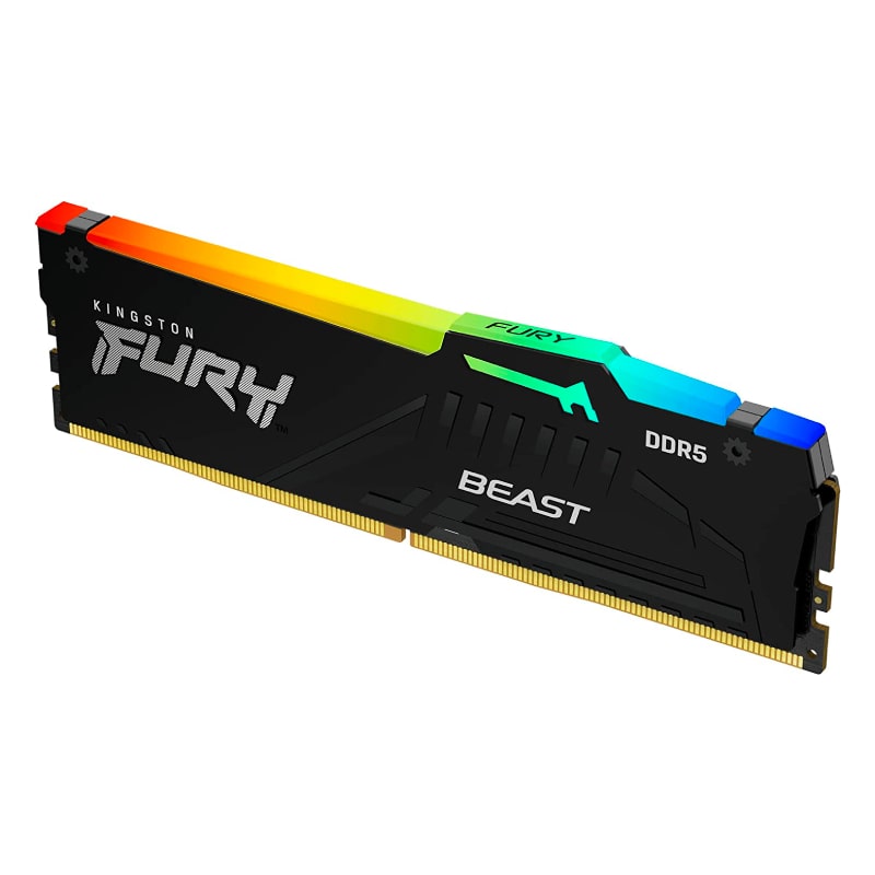 Memoria DDR5 DIMM 16GB Kingston Fury BEAST RGB 5200Mhz Disipador Integrado