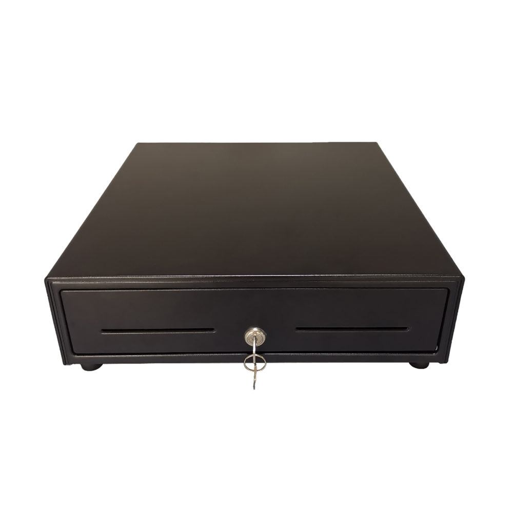 Cash Drawer AON CDK-45 para Billetes y Monedas Negro