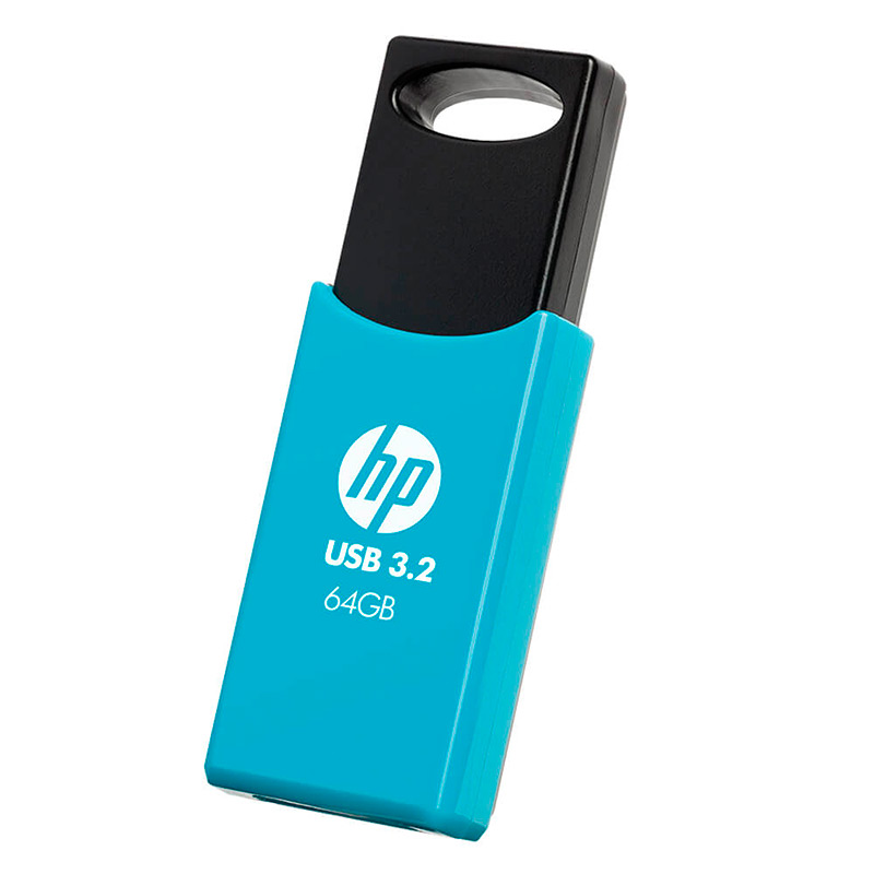 Memoria USB HP 64GB 712w 3.2 Flash Celeste