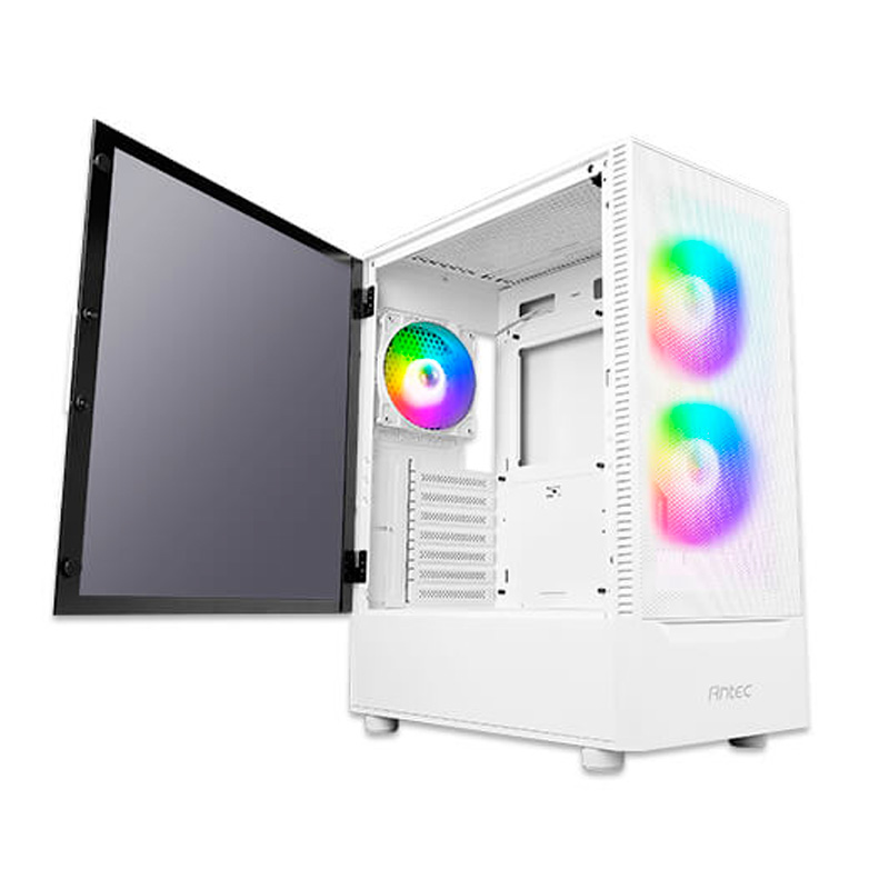 Case Gaming Antec NX410 Media Torre Vidrio Templado ATX Blanco