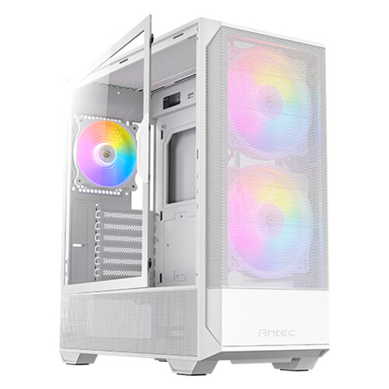 Case Gaming Antec NX416L Media Torre Vidrio Templado ATX Blanco