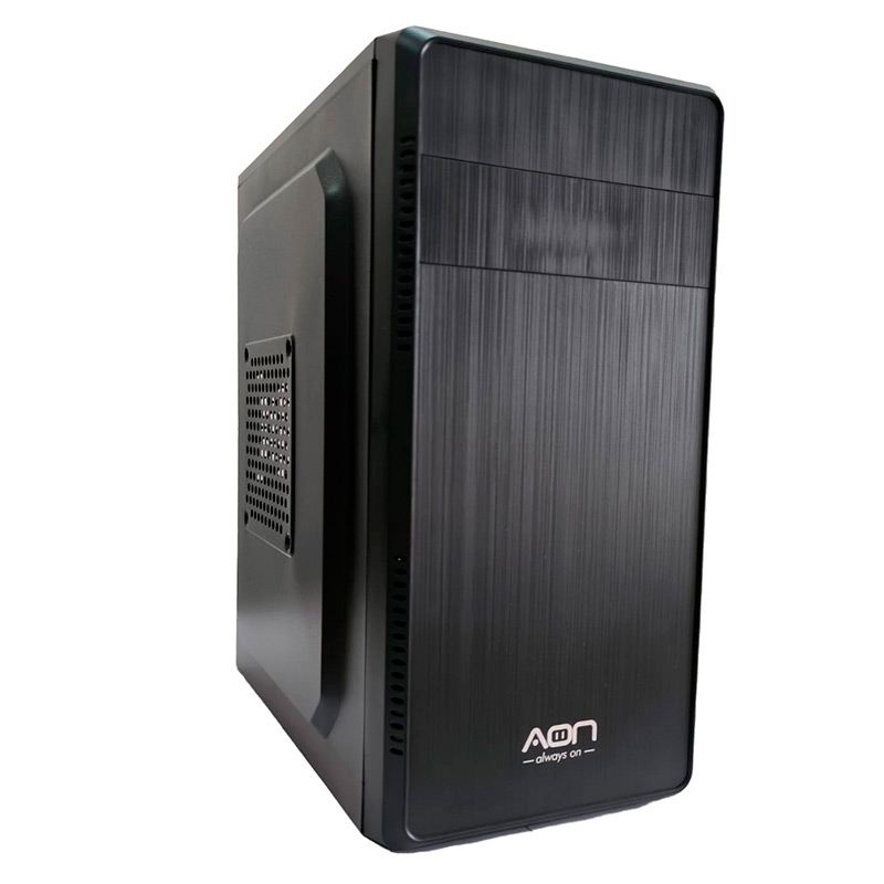 Case AON Media Torre Elite 150 Micro-ATX con Fuente de Poder 550 W