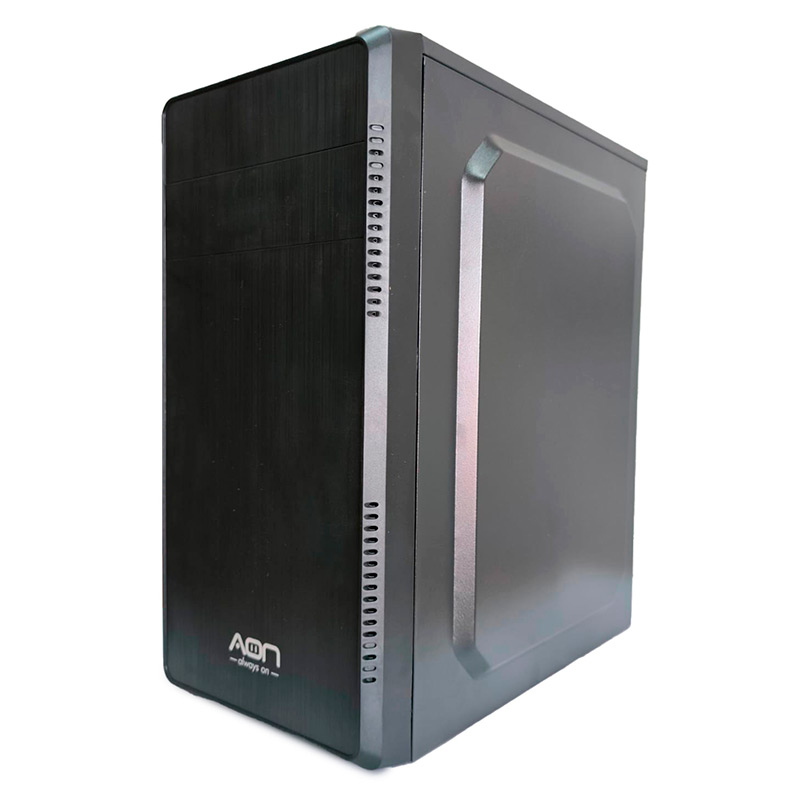 Case AON Media Torre Elite 150 Micro-ATX con Fuente de Poder 550 W