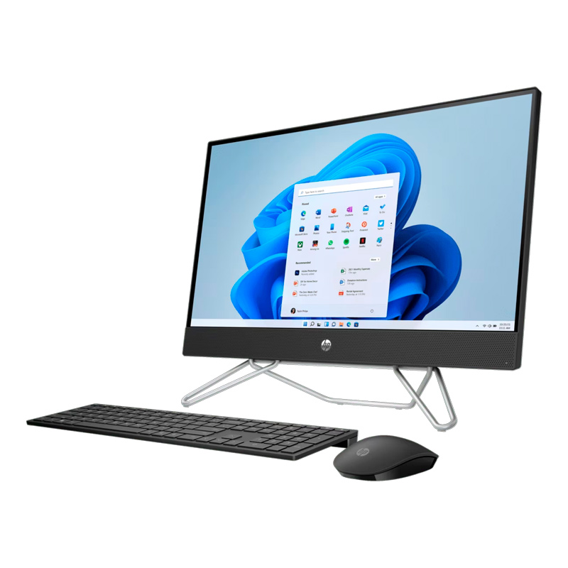 Computadora AIO HP 24-cb1014la 23.8" Intel i5-1235U 8GB RAM 512GB SSD Negro W11 Home Teclado en Español