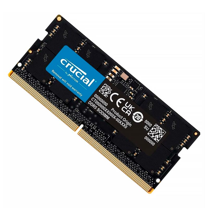 Memoria DDR5 SODIMM 16GB Crucial 4800MT/s