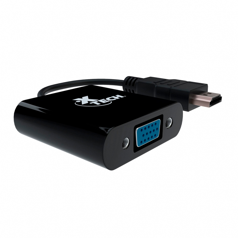 Adaptador HDMI a VGA Xtech Macho-Hembra Negro