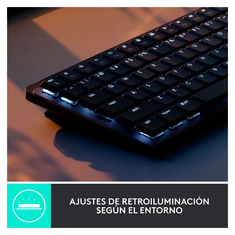 Teclado Inalámbrico Logitech MX Mechanical Mini Negro Español