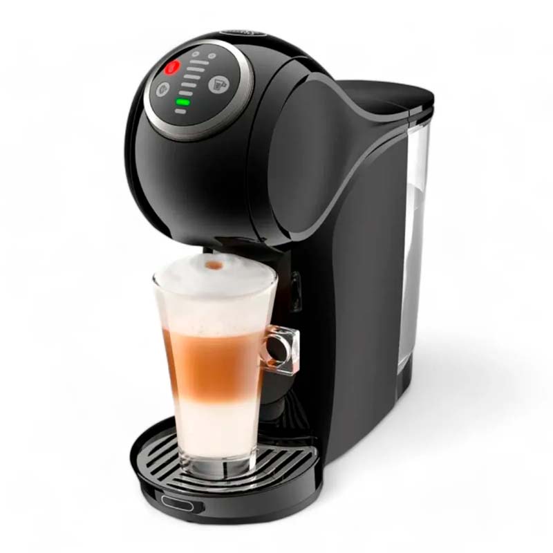 Maquina de Café Nescafé Automática Genio S Plus Dolce Gusto Negra  + 8 Cajas de Capsulas Starbucks