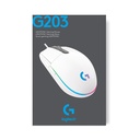 Mouse Óptico Gaming Logitech G203 LIGHTSYNC Blanco 8000DPI 6 Botones