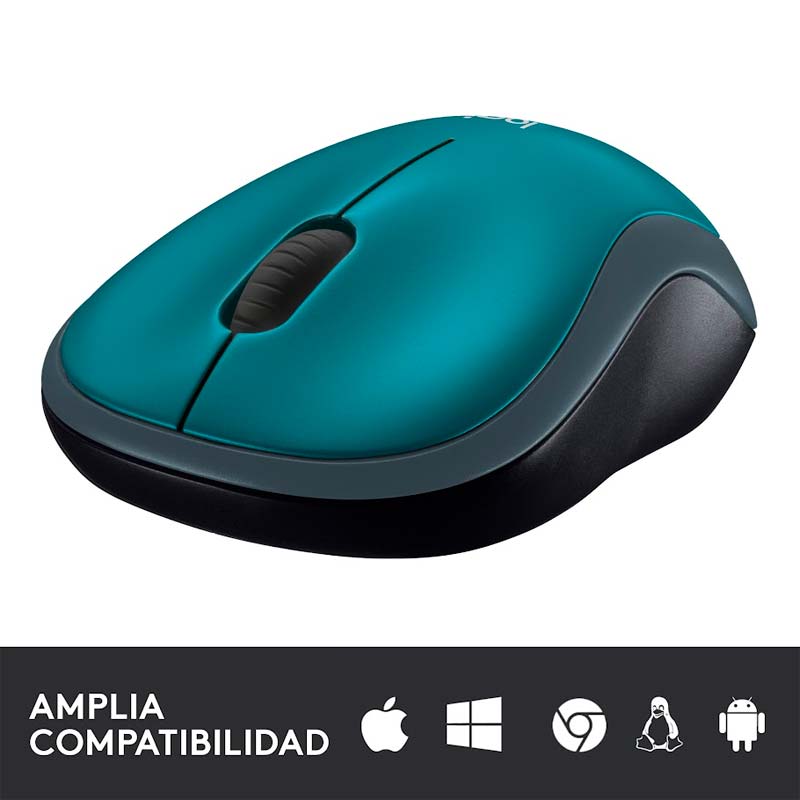 Mouse Inalámbrico Logitech M185 1000±DPI Azul