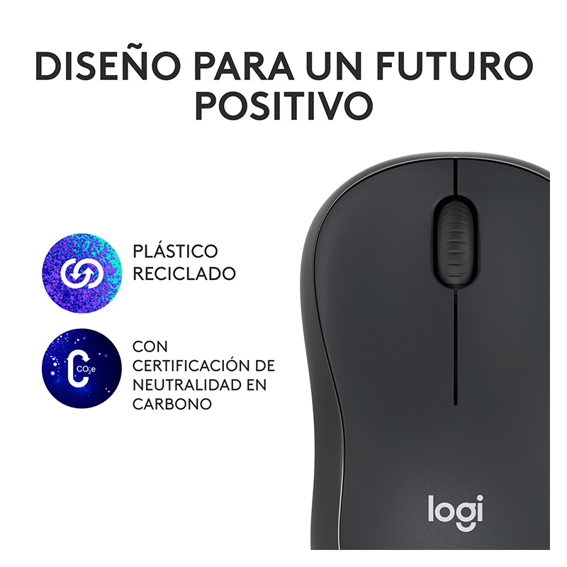 Mouse Inalámbrico Logitech M240 4000DPI Negro