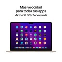 Apple MacBook Air 13" Retina Chip M2 8GB RAM 256GB SSD Starlight Teclado Inglés