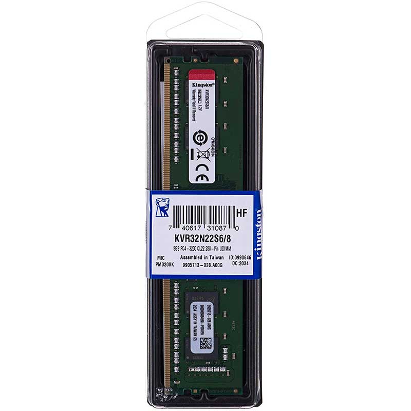 Memoria DDR4 DIMM 8GB Kingston 3200MHz