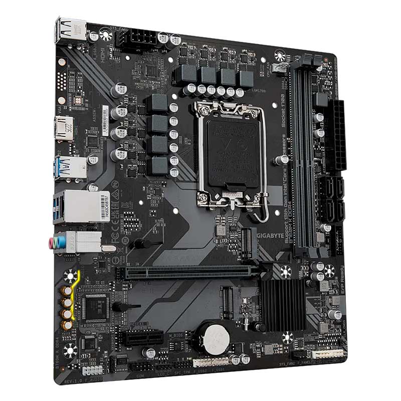 Motherboard Gigabyte B760M K LGA1700 13th & 12th Gen 2xDDR4 Micro-ATX