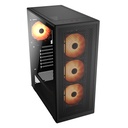 Case Gaming Cougar MX220 RGB Negro Media Torre (Sin Fuente)