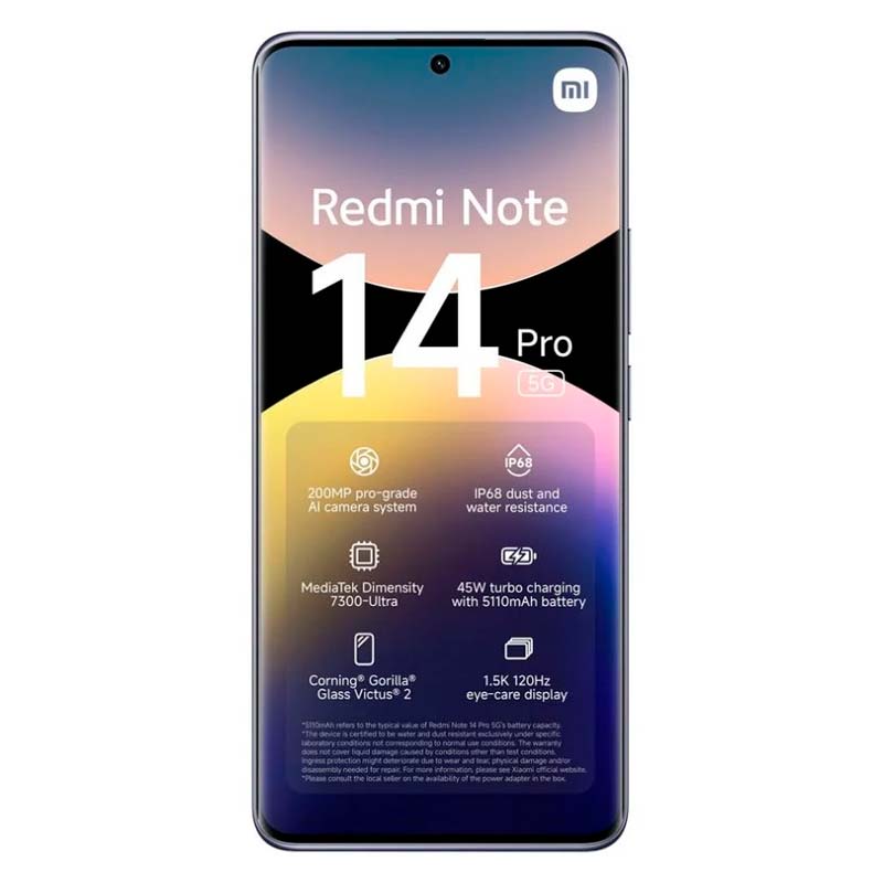 Celular Xiaomi Redmi Note 14 Pro 6.67" 256GB 8GB RAM Morado