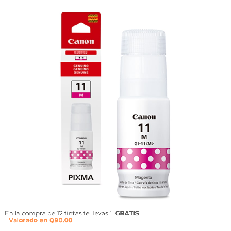 Botella de Tinta Canon GI-11 Magenta 70ml