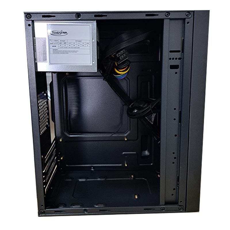 Case KME CM04Q1RA001C Media Torre Micro ATX Negro + Fuente de Poder 600W