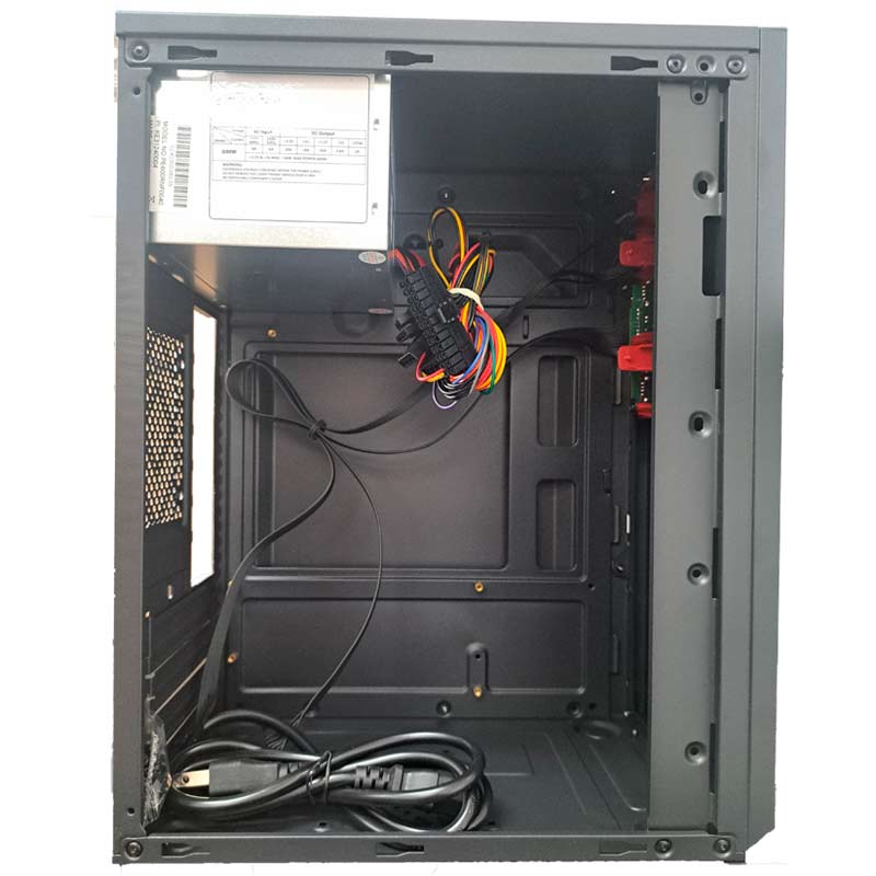 Case KME CM15KTRA001C Mini Torre Micro ATX Negro + Fuente de Poder 600W