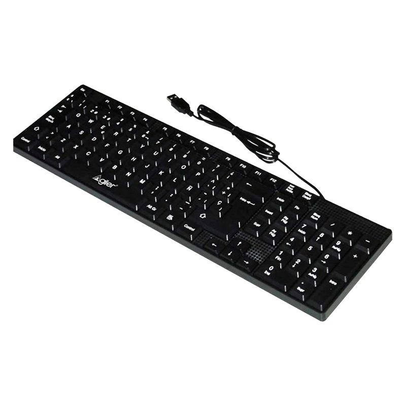 Teclado Alámbrico Agiler Español USB Negro