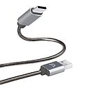 Cable USB-C a USB Argom ARG-CB-0028GR 1 Metro Trenzado Metalizado