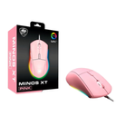 Mouse Gaming Alámbrico Óptico Cougar Minos XT PINK 4000DPI 6 Botones RGB Rosado