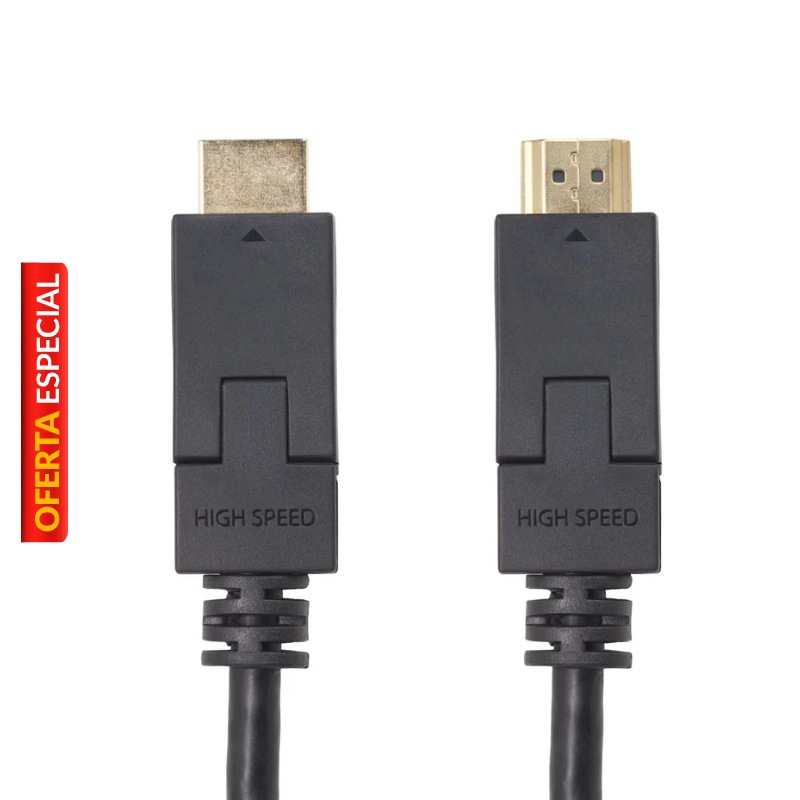 Cable HDMI Argom ARG-CB-1910 1.8 Metros Macho-Macho Giratorio Negro