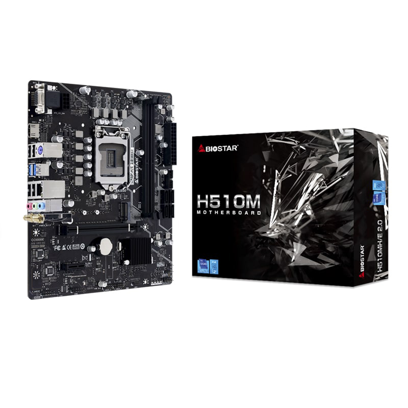 Motherboard Biostar H510MH 2.0 Socket LGA1200 11th y 10th Gen 2xDDR4 Micro-ATX