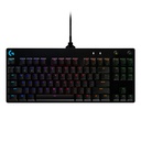 Teclado Gaming Mecánico Alámbrico Logitech G PRO RGB Negro Inglés