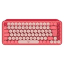 Teclado Mecánico Inalámbrico Logitech POP Heartbreaker Fucsia-Rosado Español