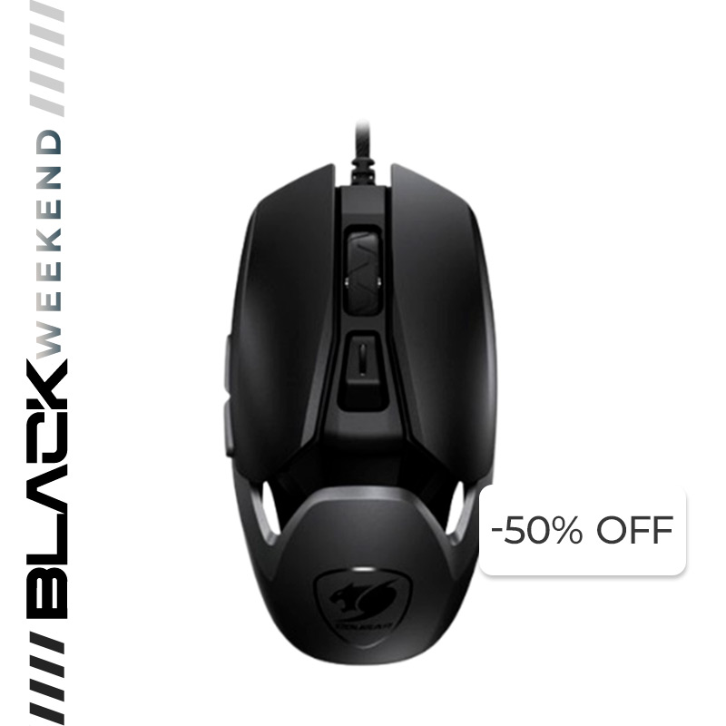 Mouse Gaming Alámbrico Óptico Cougar AirBlader 16000DPI 6 Botones Negro