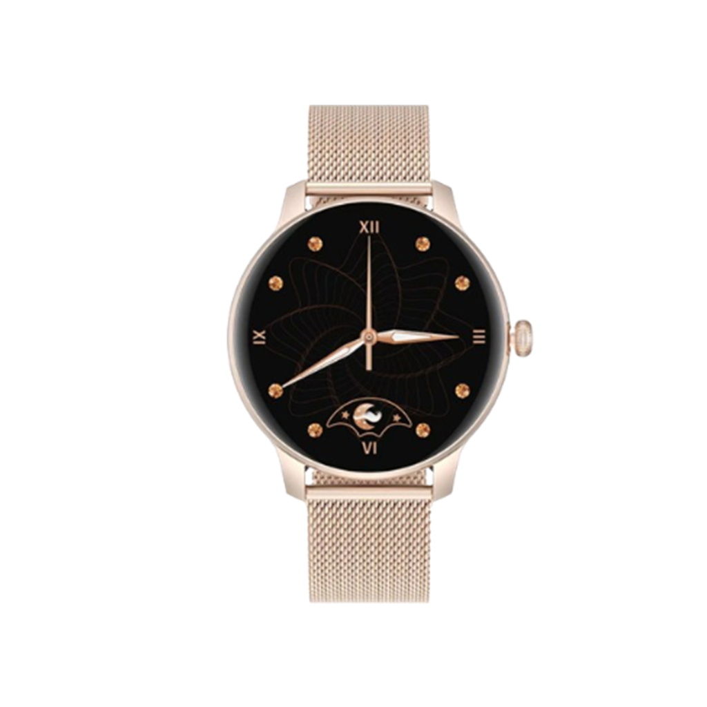 SmartWatch Molvu F6 Gold Rose Inox