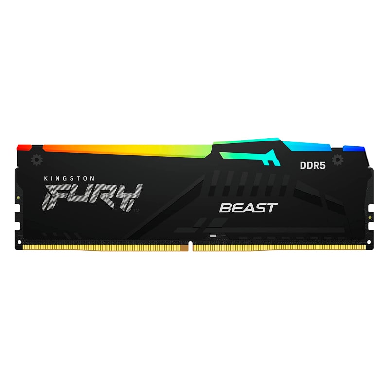 Memoria DDR5 DIMM 16GB Kingston Fury BEAST RGB 5200Mhz Disipador Integrado