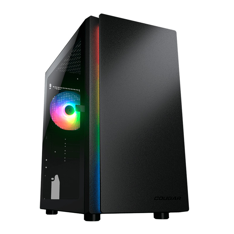 Case Gaming Cougar Purity RGB Vidrio Templado Mini Torre Micro Negro ATX (Sin Fuente)