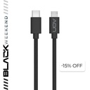 Cable USB-C a Micro USB AON AO-CB-6010 2 Metros Negro