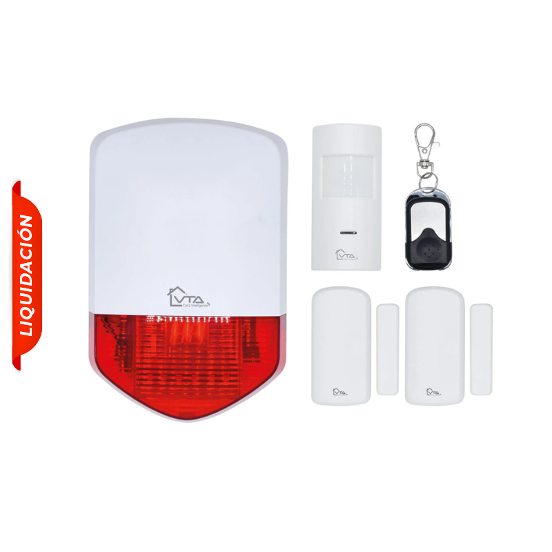 Set de Alarma VTA+ Rank con Sirena + 3 Sensores Smart Home Wi-Fi