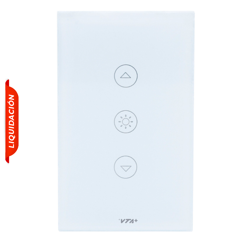 Interruptor Inteligente Sencillo VTA Touch IoT Dimerizable Smart Home Wi-Fi