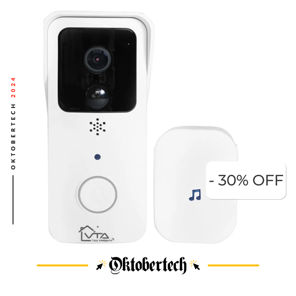 Video Portero Inteligente VTA+ Doorbell 1080P con Timbre Smart Home Wi-Fi