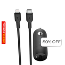 Cargador para Carro Belkin BoostCharge USB-C 30W​​ + Cable USB-C a Lightning Negro