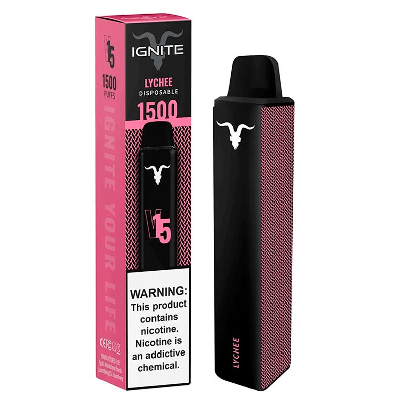 Vape Electronico Ignite V15 1500 Puffs Nic 5g Lychee