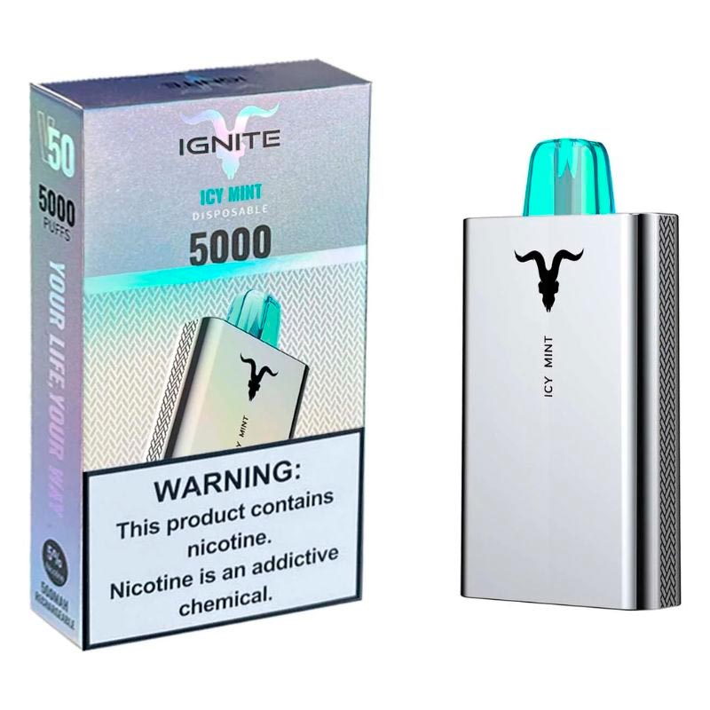 Vape Electrónico Ignite V50 5000 Puffs Nic 5g Icy Mint