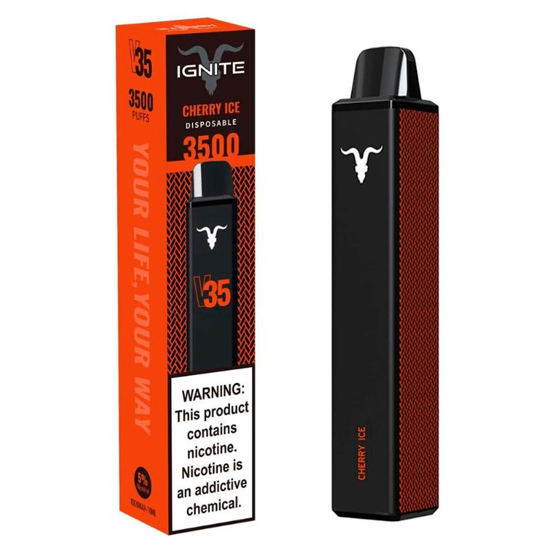 Vape Electrónico Ignite V35 3500 Puffs Nic 5g Cherry Ice