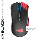 Mouse Gaming Alámbrico Óptico Naruto MX-200 10000 DPI 7 Botones RGB Edición Akatsuki