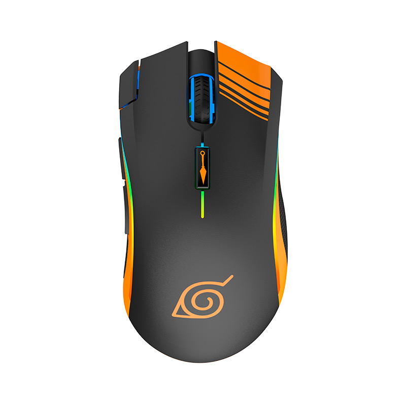 Mouse Gaming Alámbrico Óptico Naruto MX-200 10000 DPI 7 Botones RGB Edición Ninja Naruto