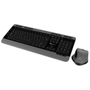 Teclado y Mouse inalámbrico Klip Xtreme Magnifik USB Negro/Gris Español